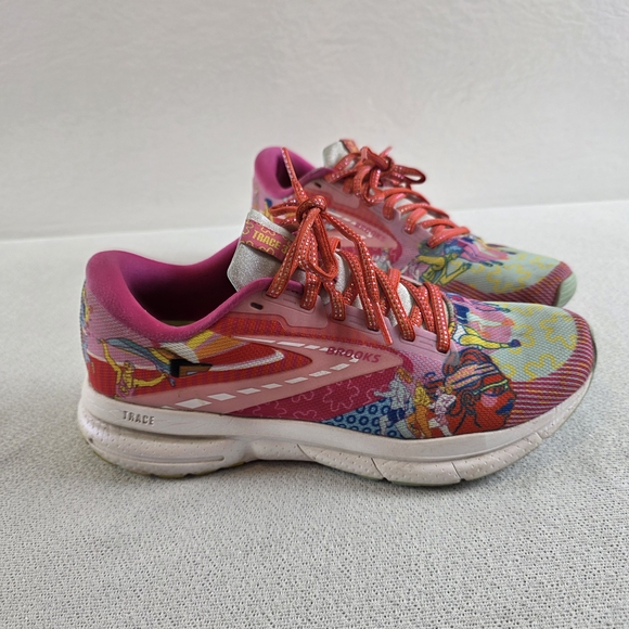 Brooks x Adam Dalton Blake Trace 3 Run Proud Shoes Pink Wmn's 8 Flaw - Picture 1 of 11